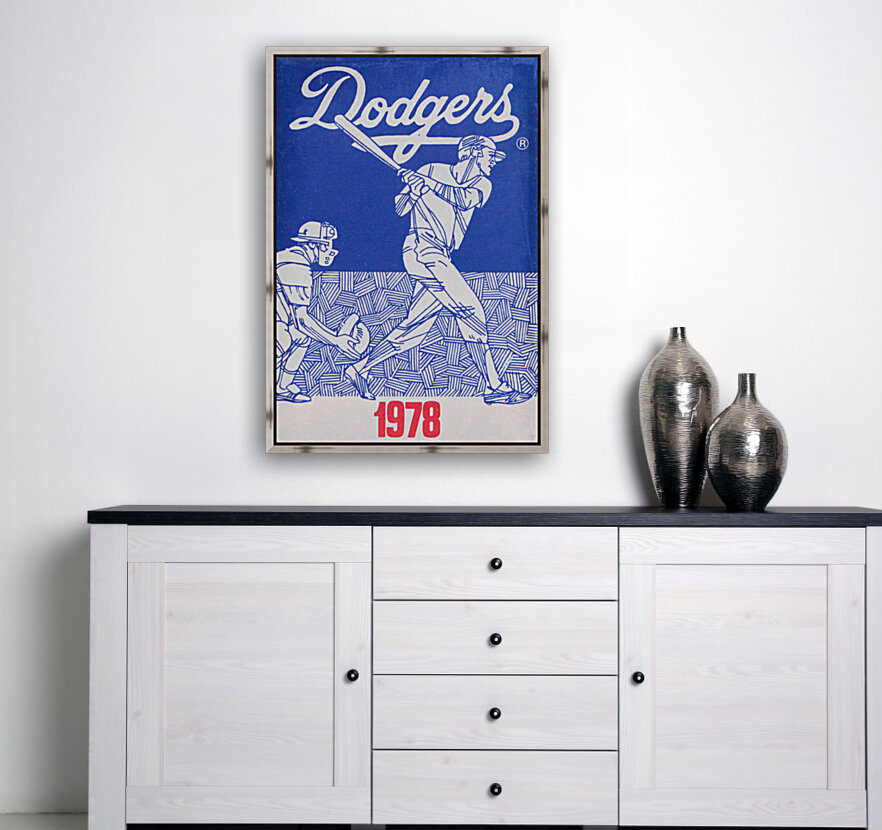 1978 LA Dodgers Baseball Poster Reproduction