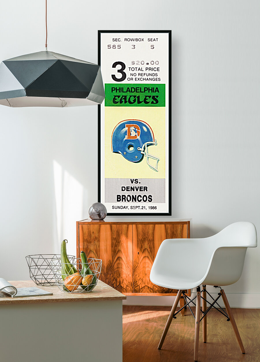 1986 Philadelphia Eagles vs. Denver Broncos  Reproduction