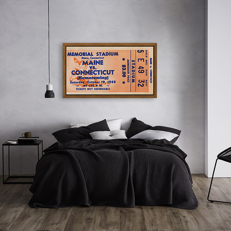 1968 Maine Black Bears vs. UConn Huskies Reproduction