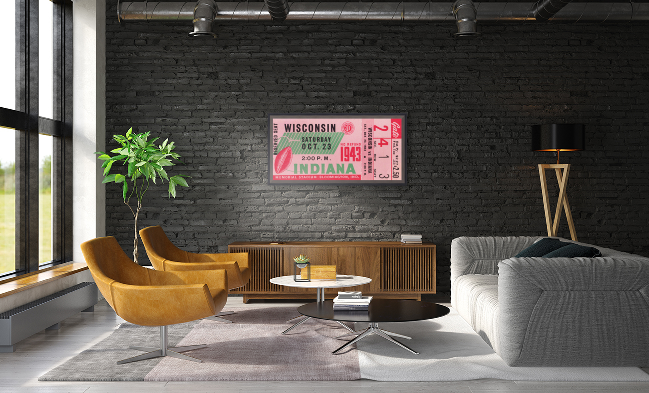 1943 Indiana Hoosiers vs. Wisconsin Badgers Reproduction