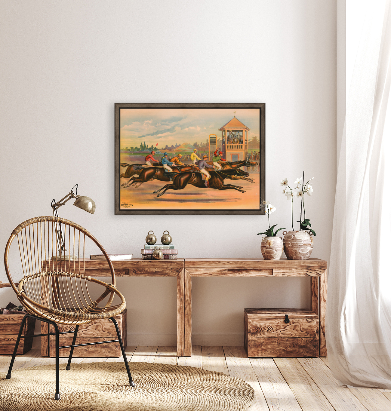1891 Finish Line  Reproduction