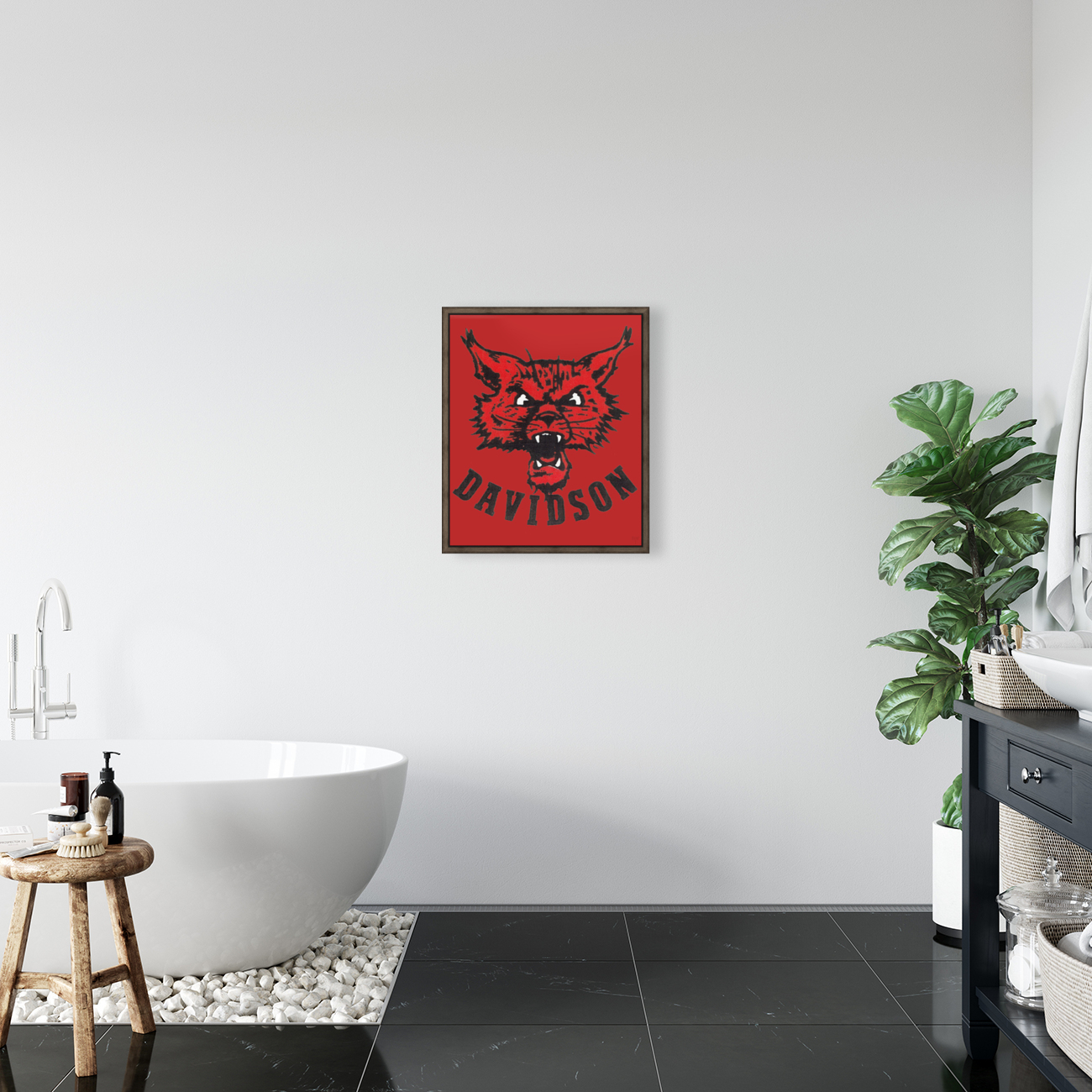 Vintage Davidson Wildcat Art Reproduction