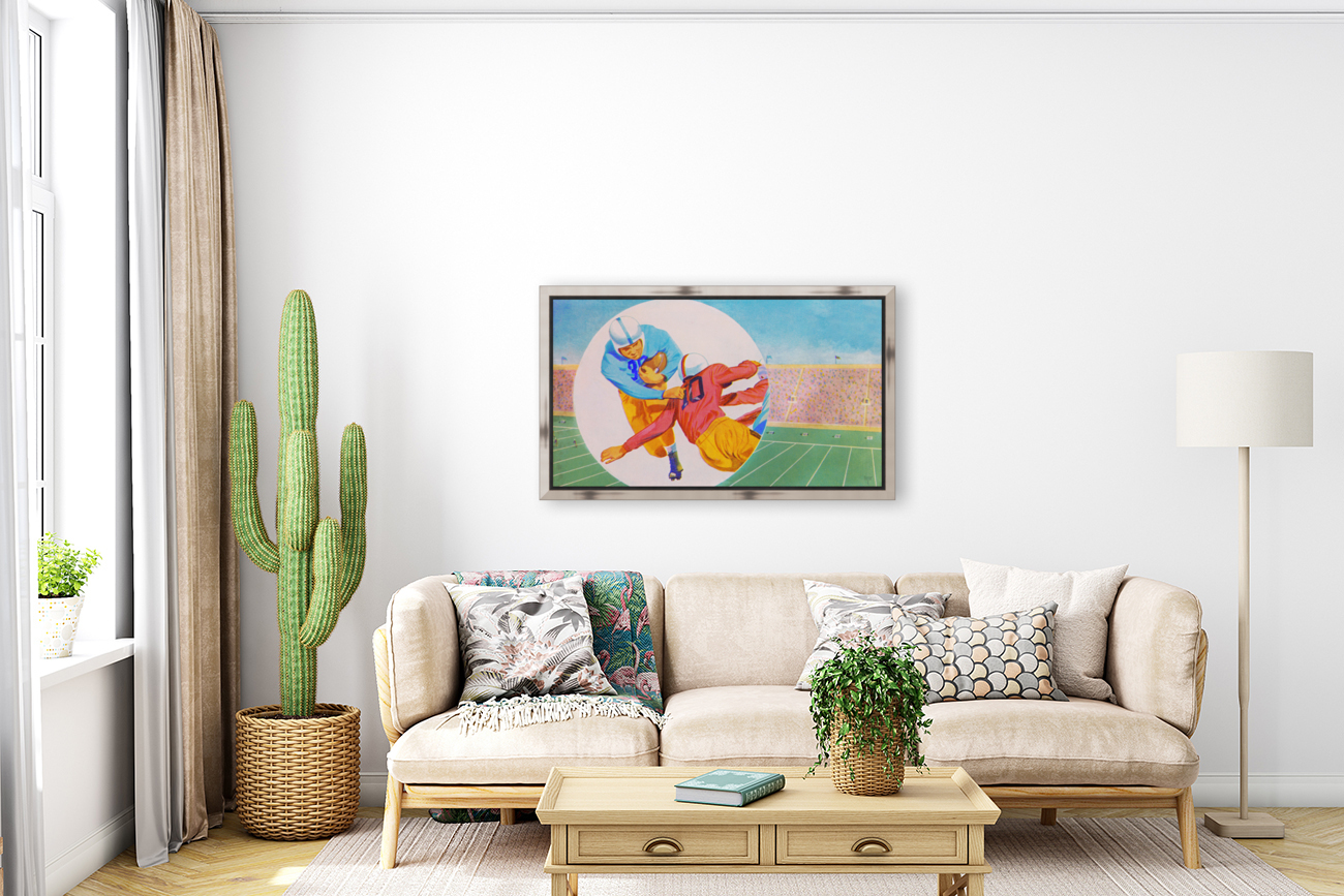 1952 Football Remix Art Reproduction