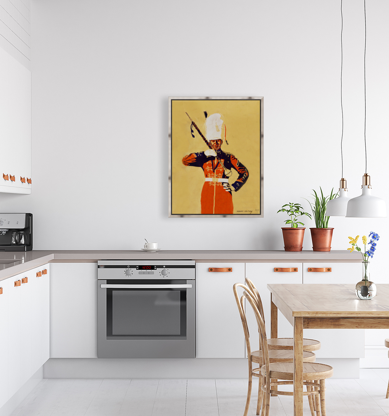 Vintage Drum Major Art by Robert Foster Reproduction