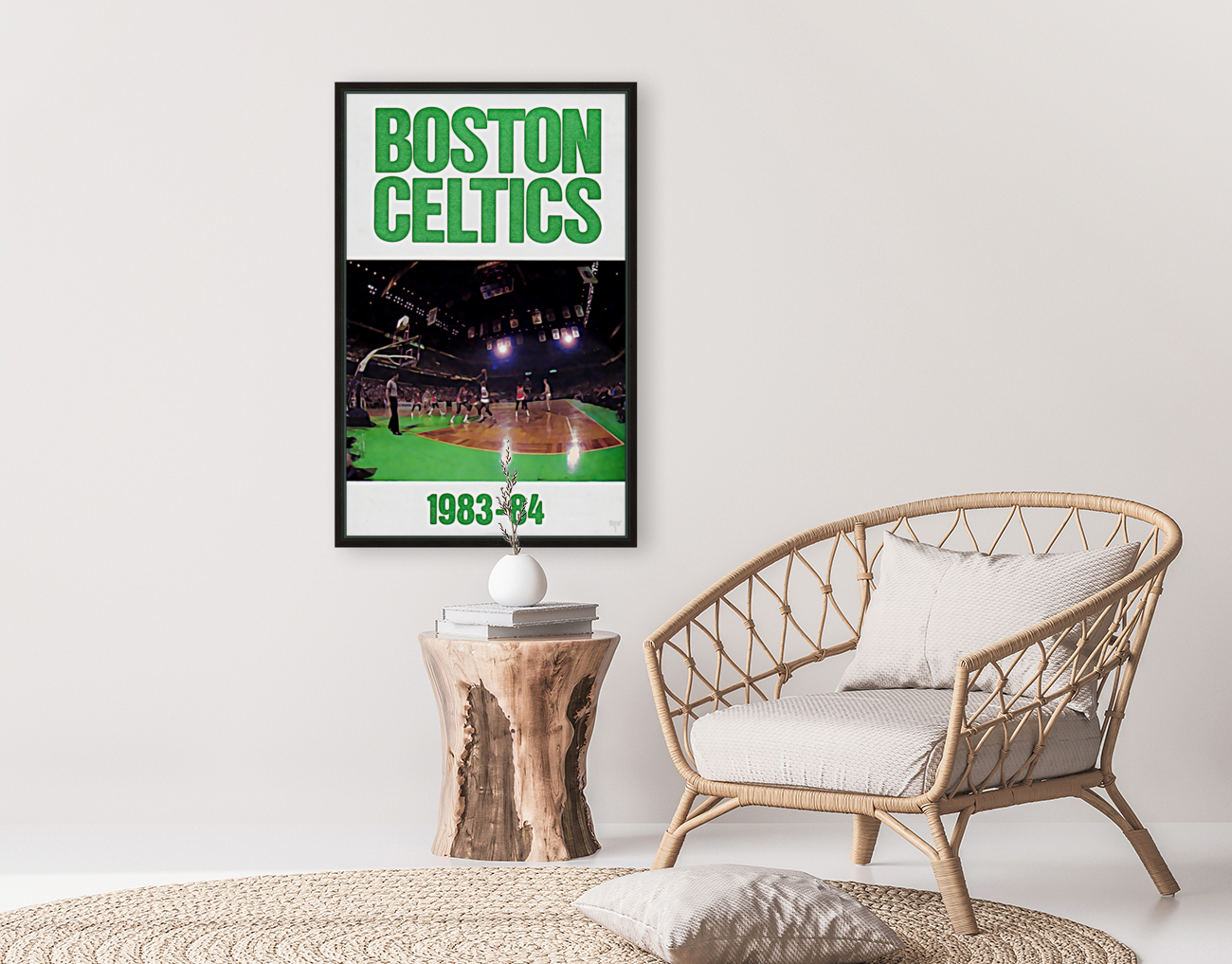 1983 Boston Celtics Remix Art Reproduction