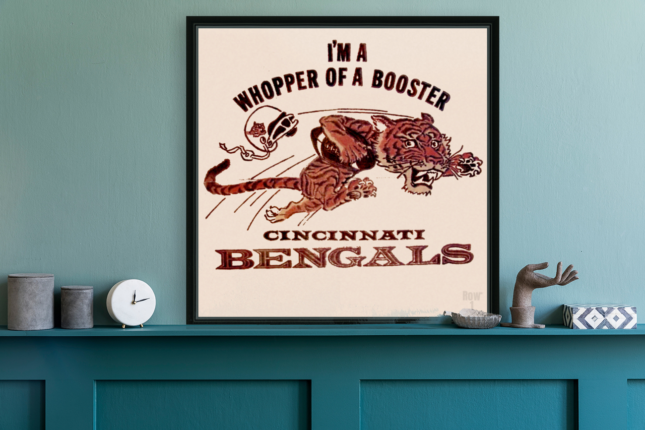 Vintage Sixties Bengals Art Reproduction