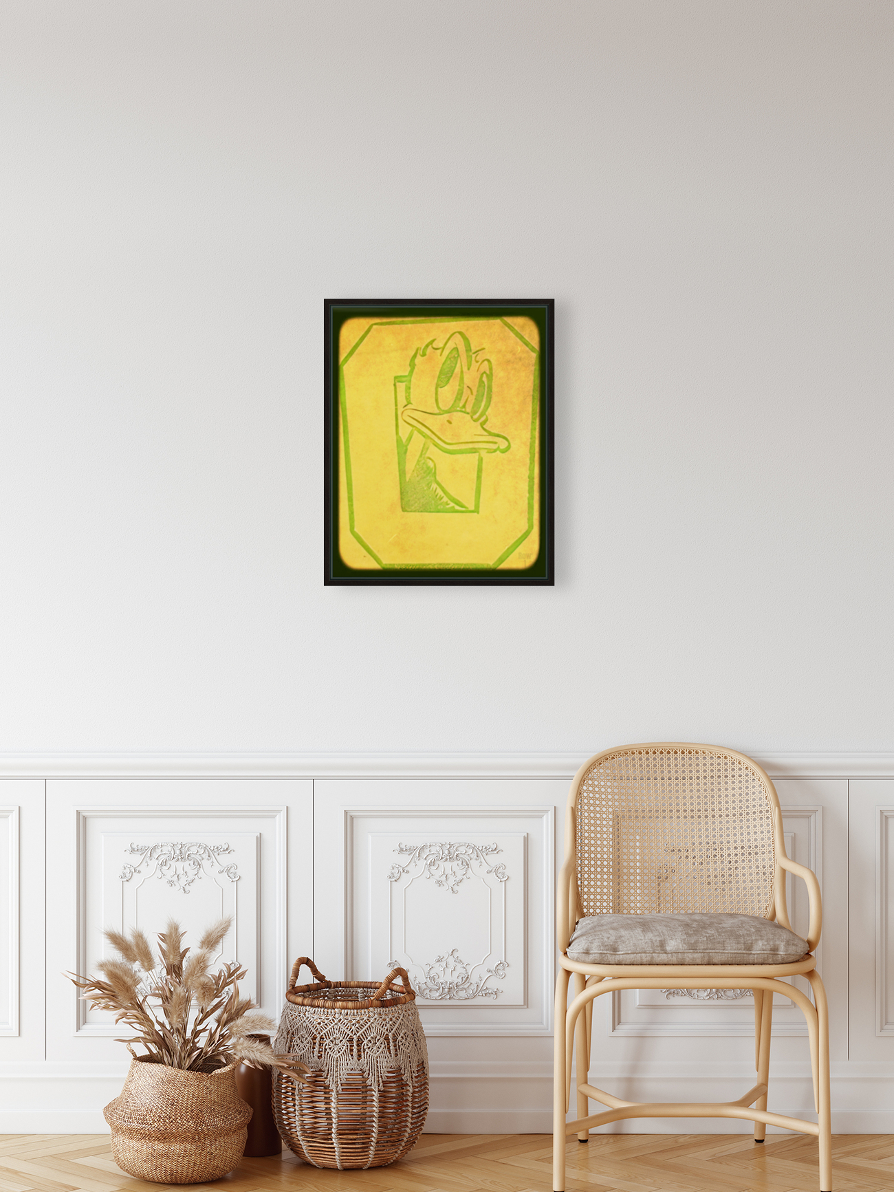 Oregon Duck Throwback Art Reproduction