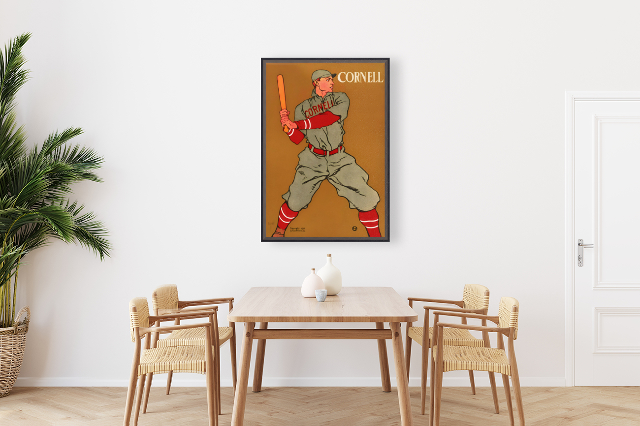 1908 Cornell Baseball Poster Reproduction