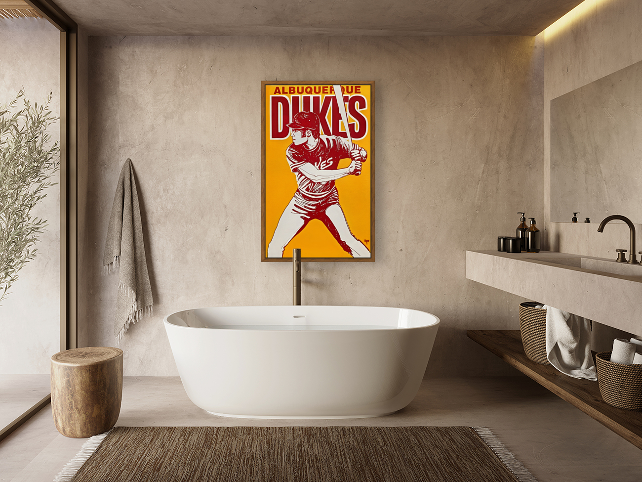 1977 albuquerque dukes art  Reproduction