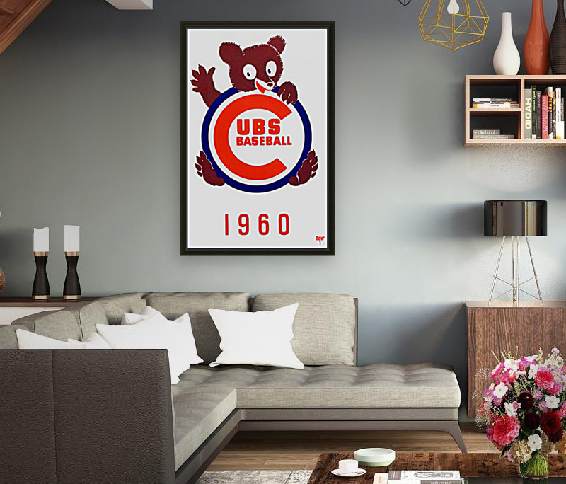 1960 Chicago Cubs Art Reproduction