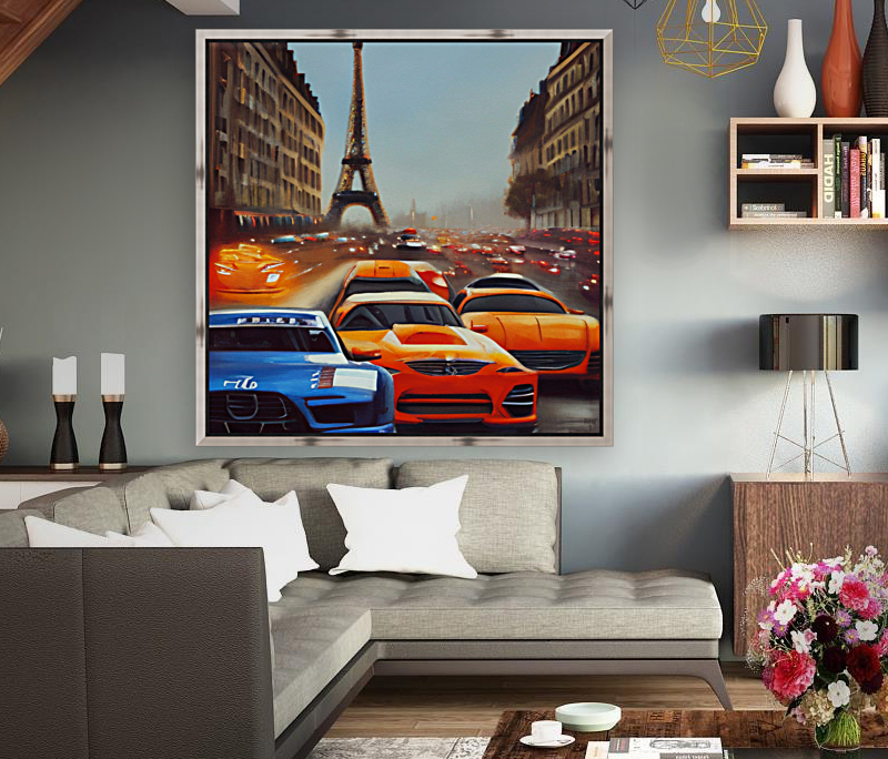 Paris Car Race Reproduction