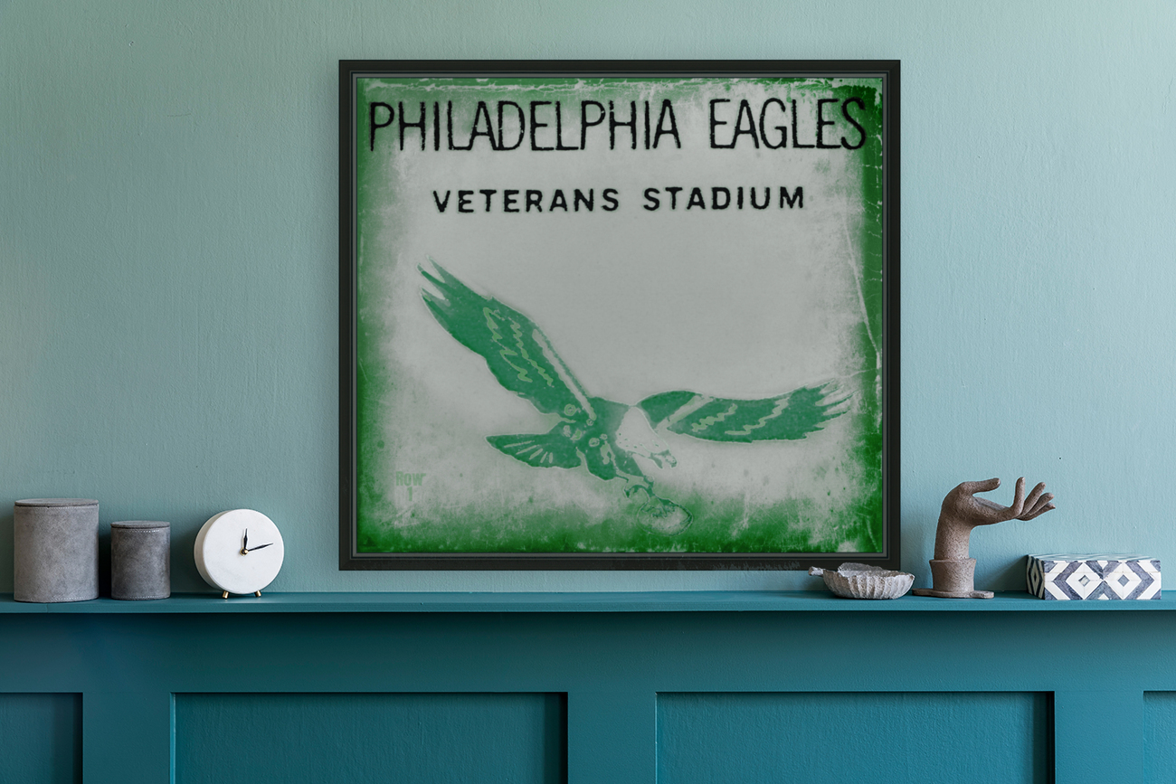 1973 Philadelphia Eagles Football Ticket Remix Reproduction