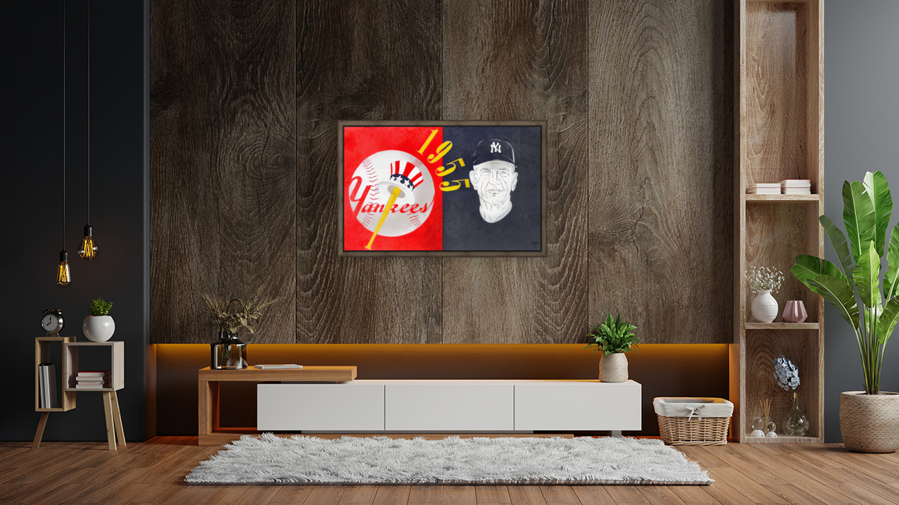 1955 New York Yankees Art Reproduction