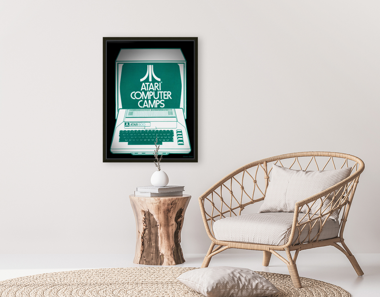 Early 1980s Atari Computer Camp Art Reproduction