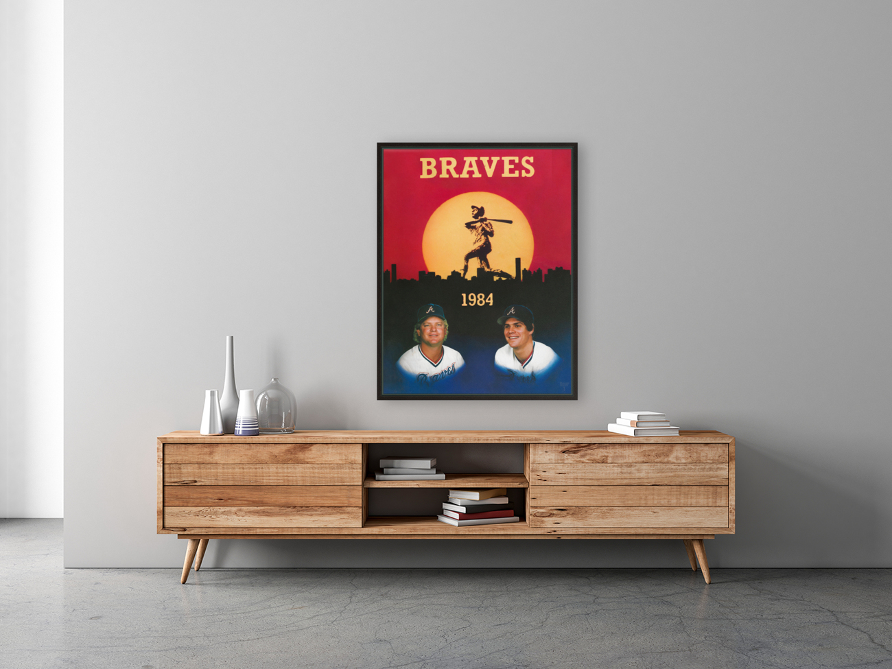 1984 Atlanta Braves Remix Art Reproduction