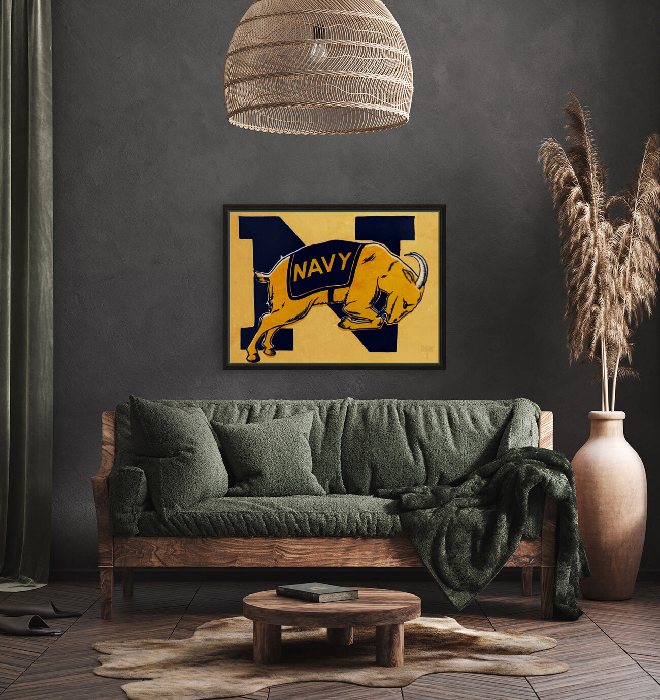 Vintage Navy Art Reproduction