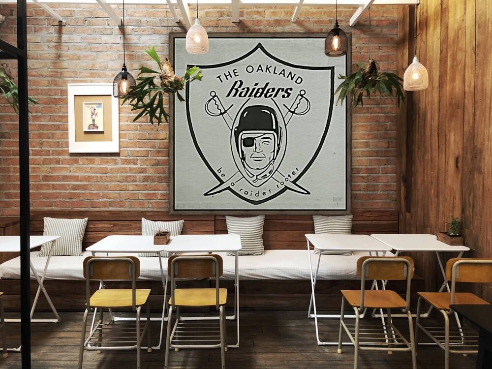 Sixties Oakland Raiders Be a Raider Rooter Reproduction