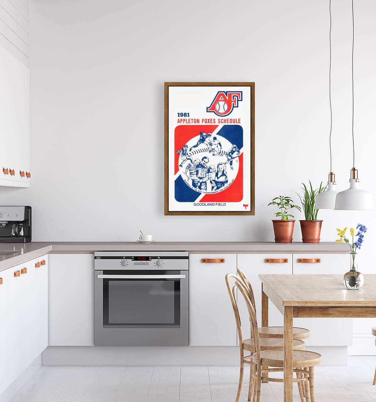 1981 Appleton Foxes Baseball Art Reproduction