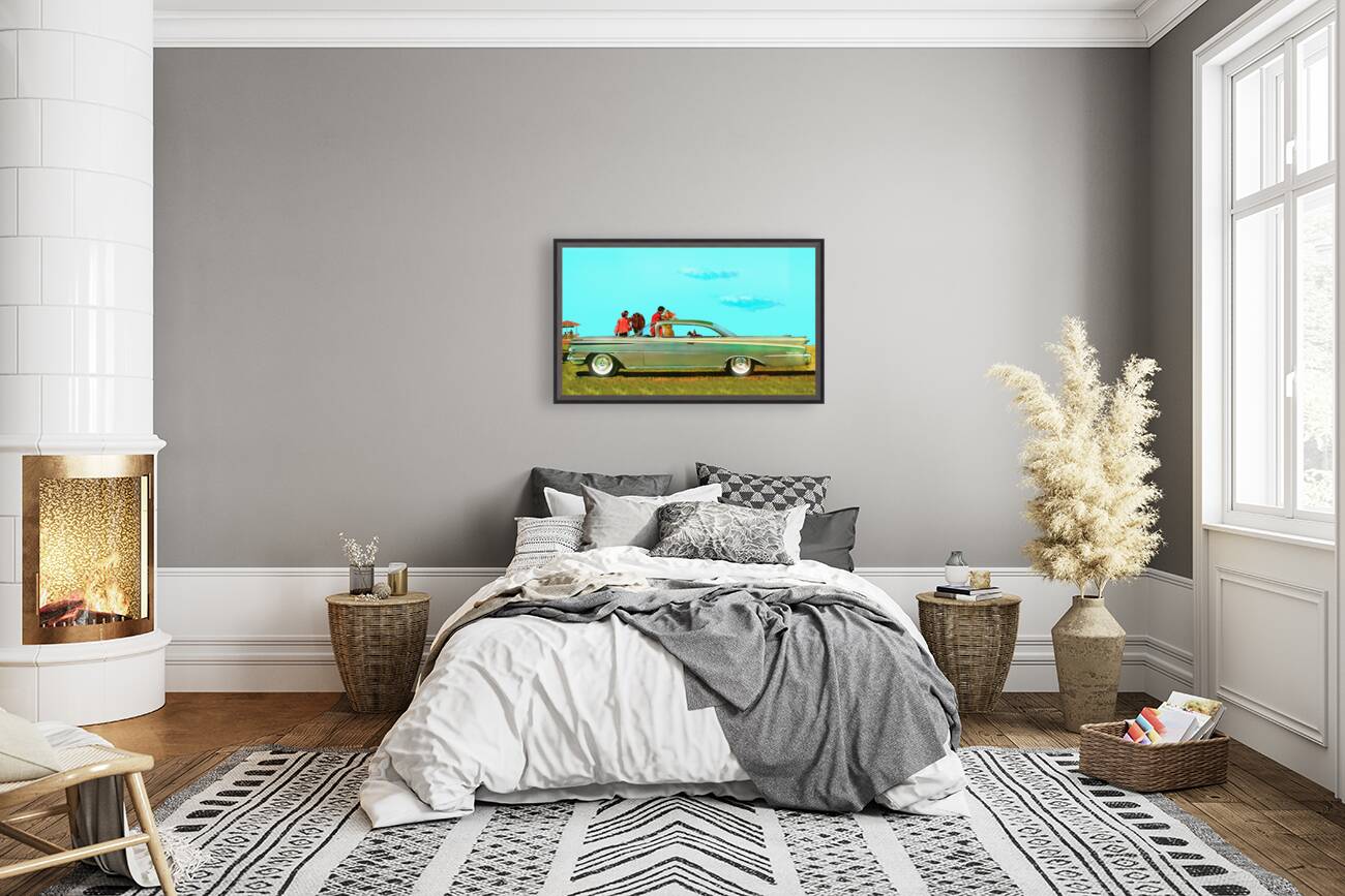 1958 oldsmobile ninety eight car art Reproduction