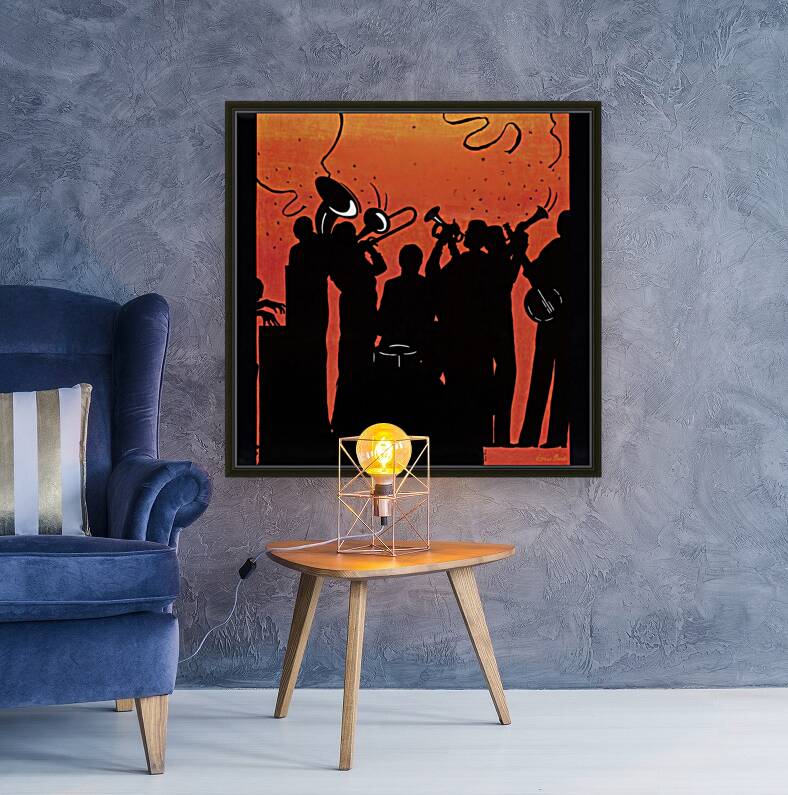 vintage jazz art Reproduction