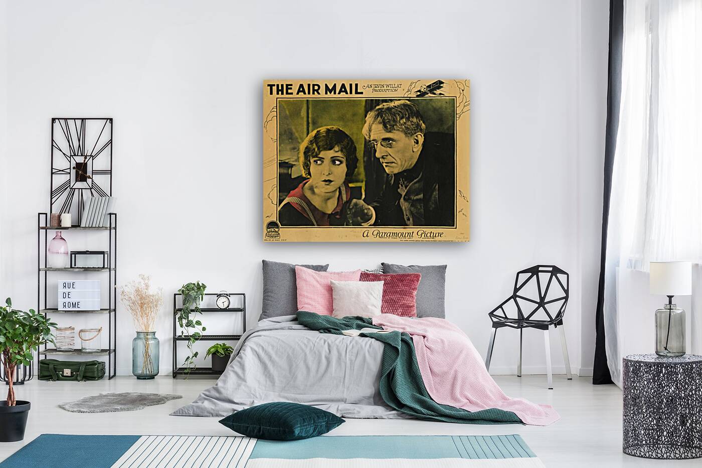 old movies the air mail lobby card paramount pict Reproduction