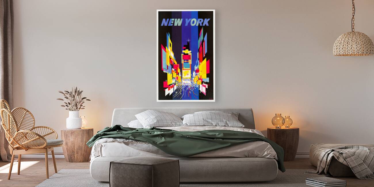 vintage sixties abstract new york art Reproduction