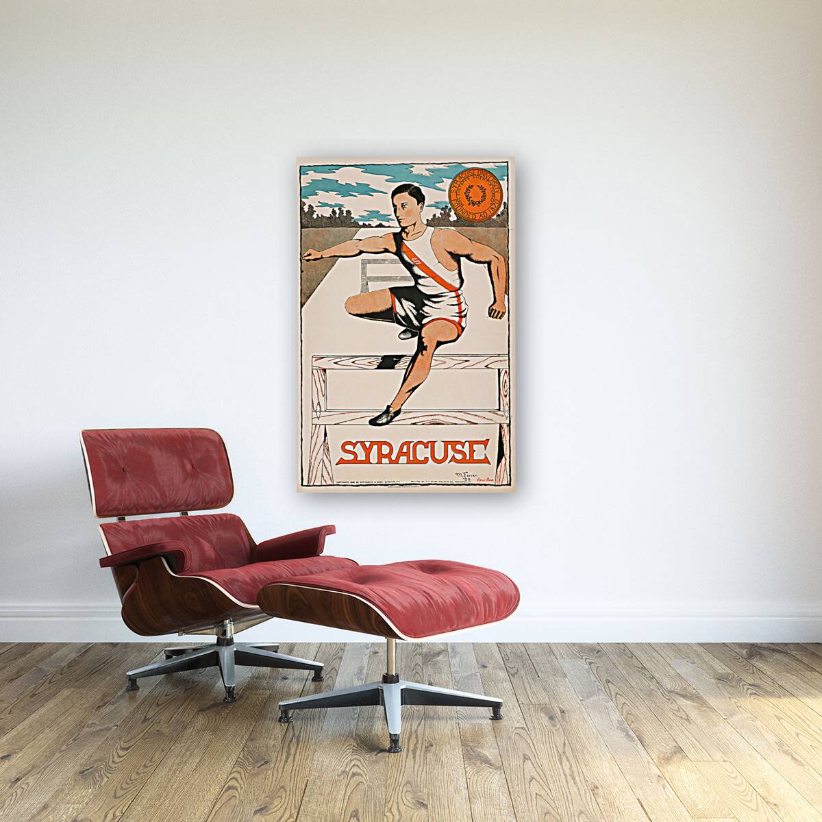 1908 syracuse track poster row one Reproduction