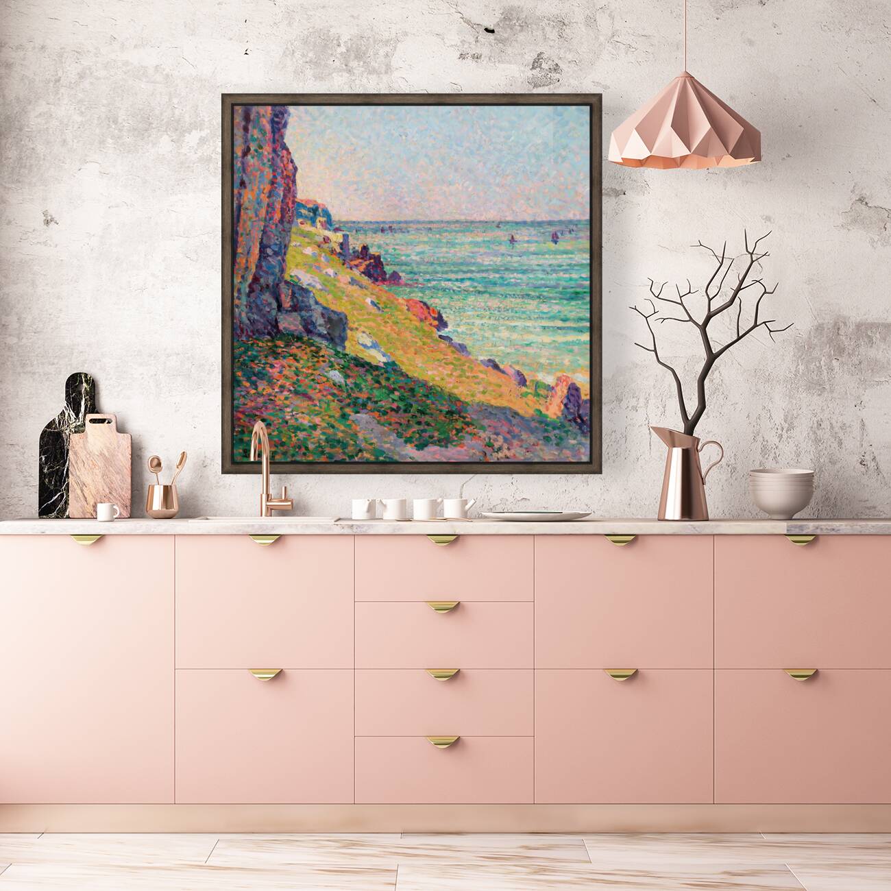 1894 les rochers a agay maxmilien luce art Reproduction