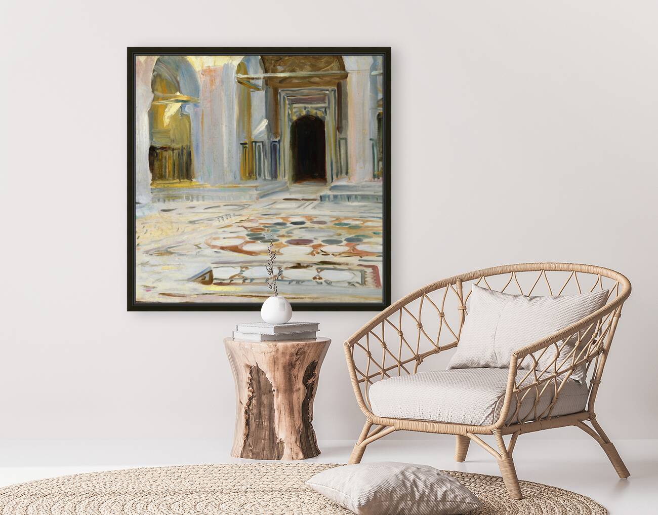 Cairo Pavement 1891 by Sargent Reproduction