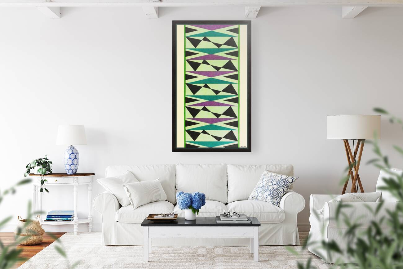 abstract pattern green purple Reproduction