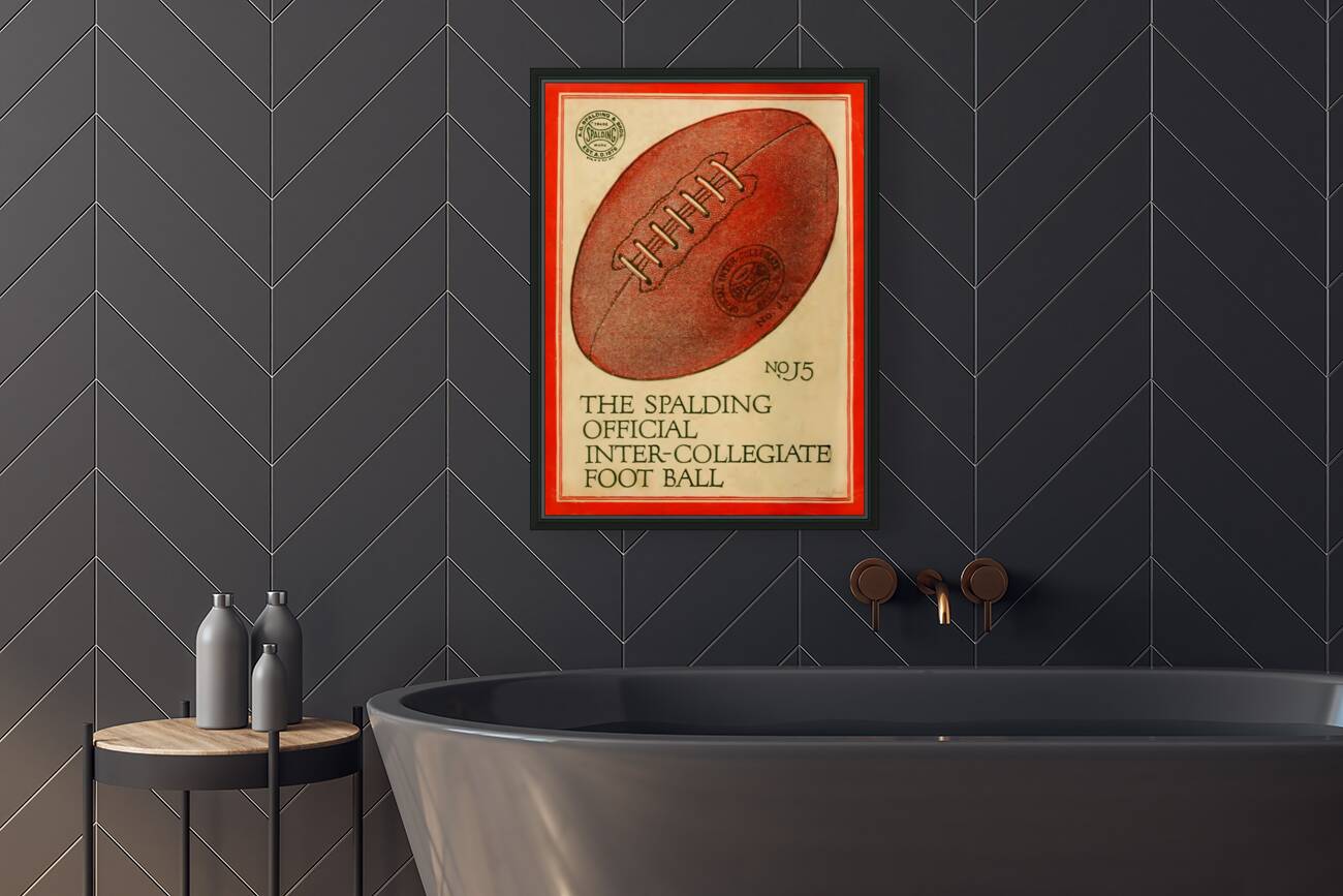 sports ads vintage spalding football ad Reproduction