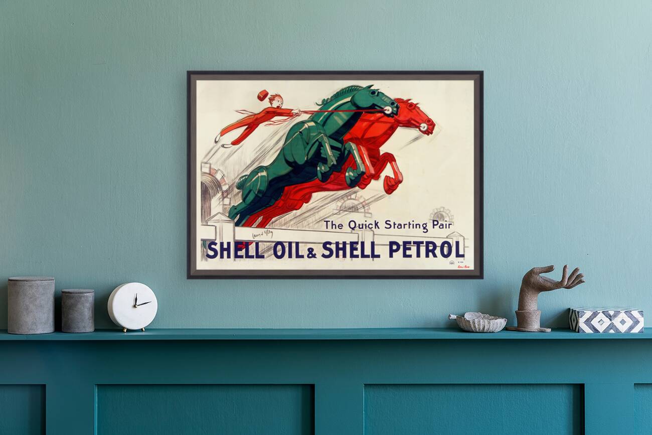 1930 shell oil advertisement Reproduction