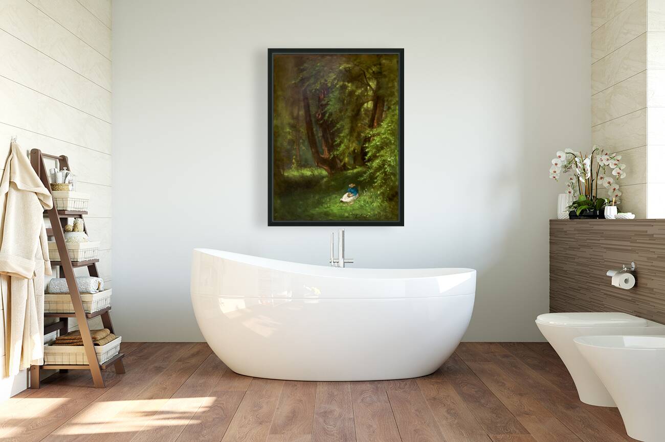 george inness in the woods 1866 Reproduction