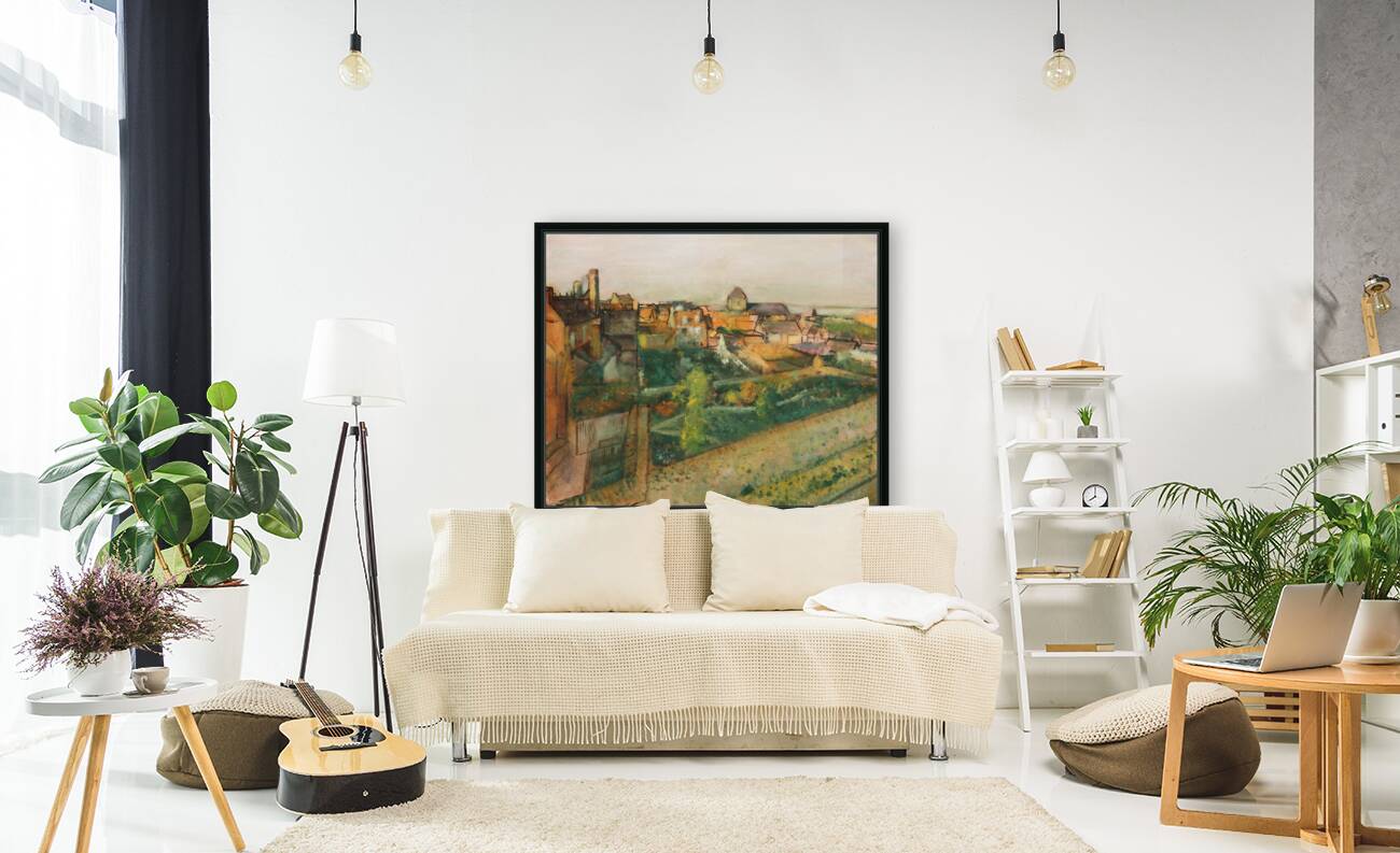  View of Saint-Valery-sur-Somme by edgar degas Reproduction