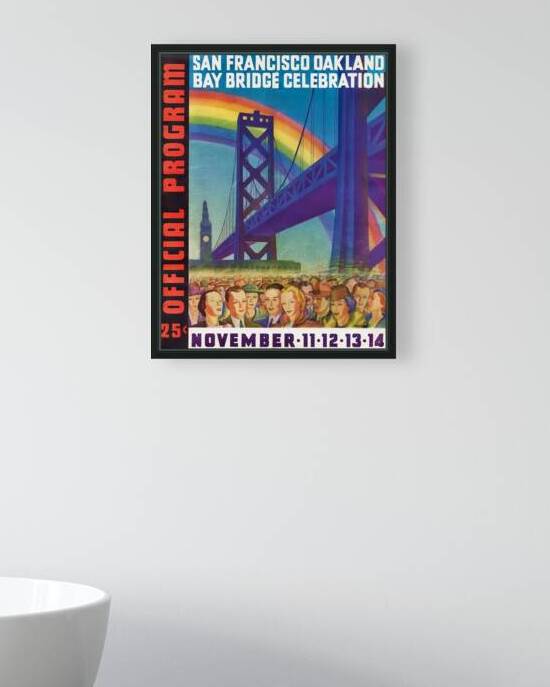 1936 San Francisco Oakland Bay Bridge Opening Program by Row One Brand