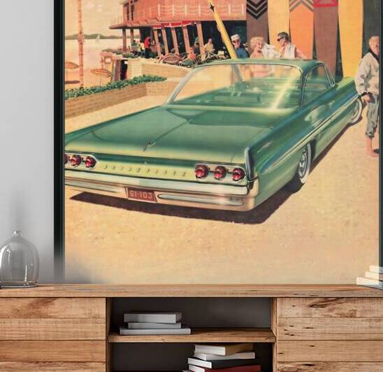 1961 Pontiac Bonneville Art by Row One Brand