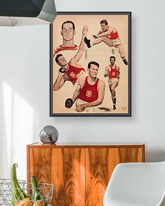 USC Trojans Track Art by Carol Johnson by Row One Brand