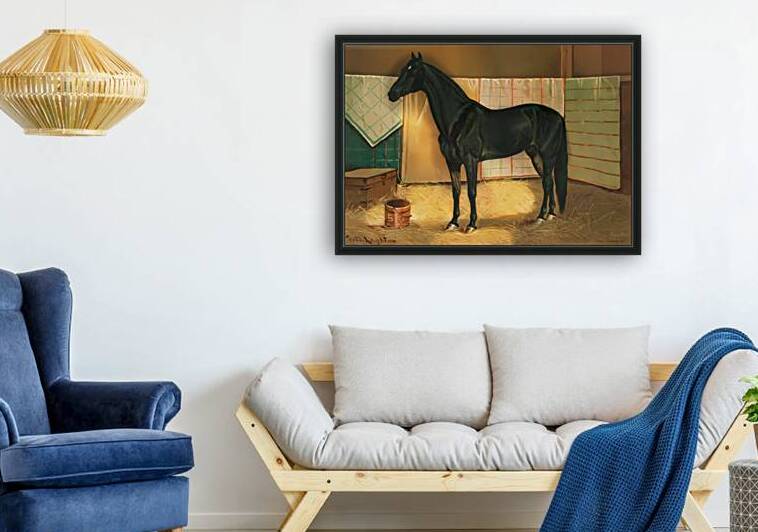 Black Cloud Horse Art by Row One Brand