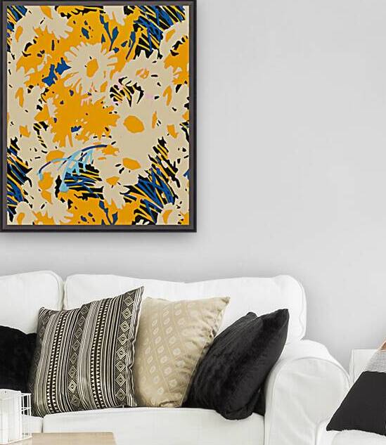 Abstract Flowers 1920 Reproduction