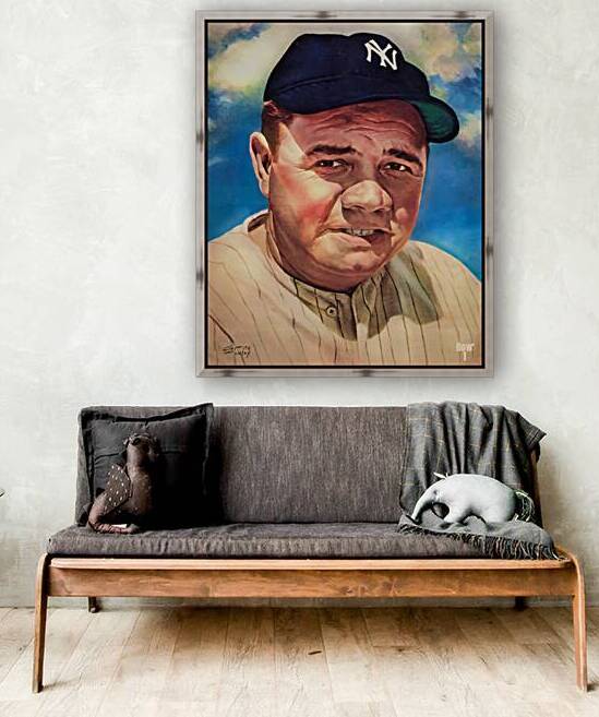 Babe Ruth Art by Griffith Foxley by Row One Brand