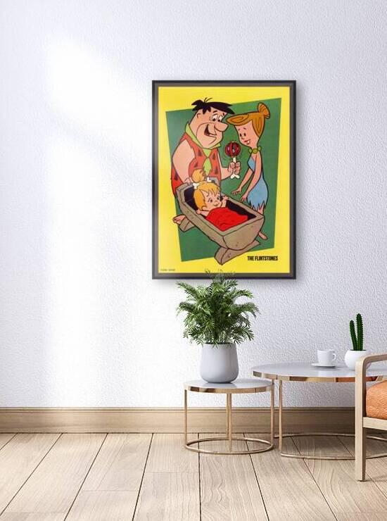 1963 Flintstones Pebbles Poster by Row One Brand