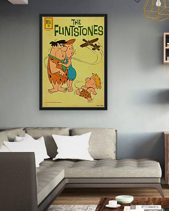 1961 The Flintstones Comic Book Cover Art by Row One Brand
