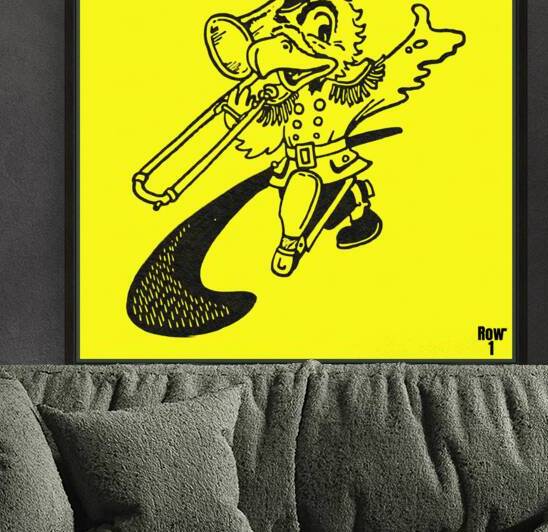 Dick Spencer Herky Iowa Marching Band Art by Row One Brand