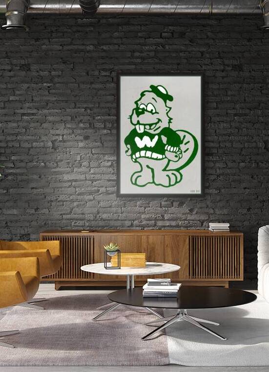 1980s Weaver High School Beaver Art by Row One Brand