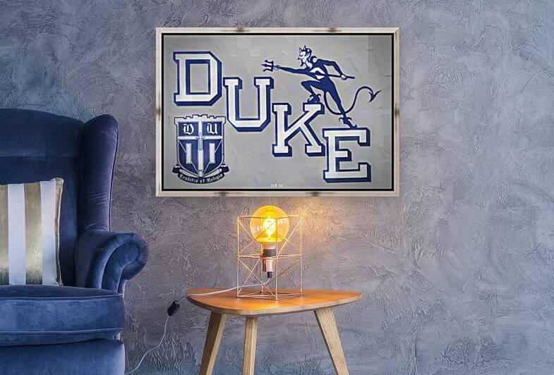 Vintage 1950s Duke Blue Devil Art by Row One Brand