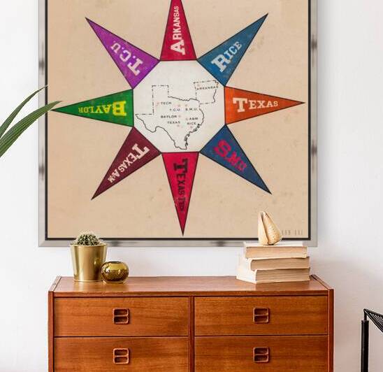 Vintage Southwest Conference Art by Row One Brand