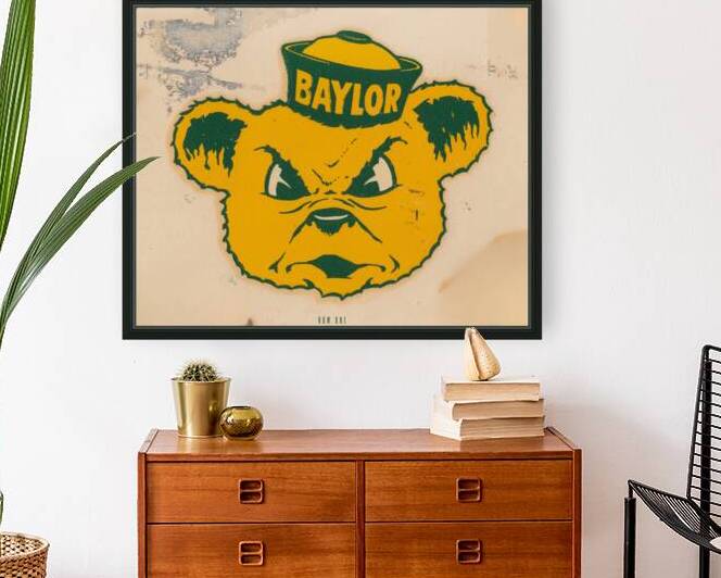 Vintage Baylor Decal Art by Row One Brand