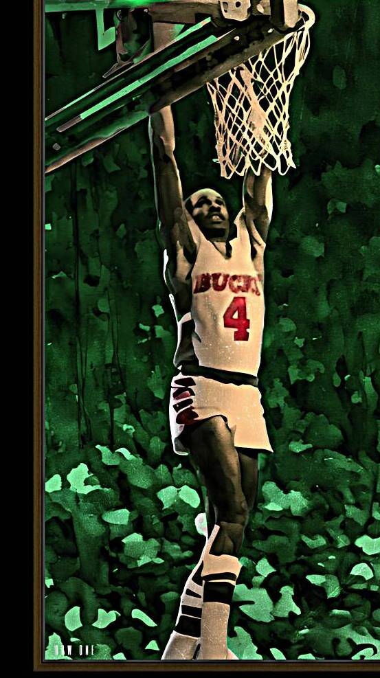 sidney moncrief bucks dunk by Row One Brand