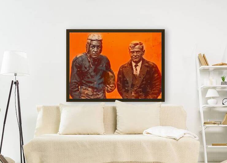 Red Grange and Coach Zuppke at Illinois by Row One Brand