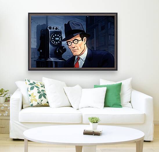 Important Call: Clark Kent Cartoon Art by Row One Brand